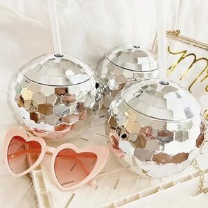 6 PACK: disco ball cups party drinks bachelorette party disco nashville